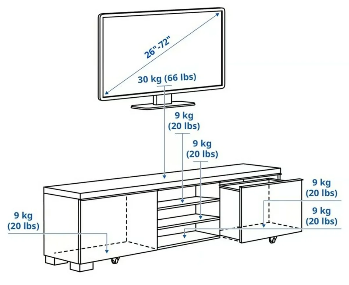 TV Unit 180x41x49cm - Image 3