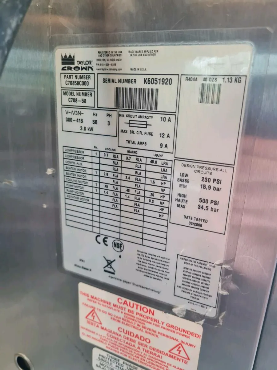 Taylor C708 Ice Cream Machine - Image 4
