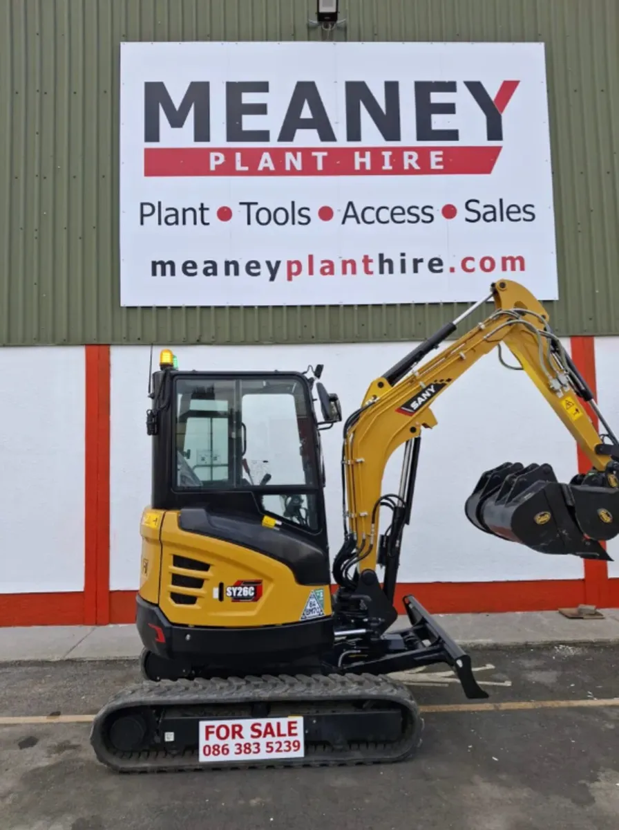 SY26C Excavator - NEW _ UNUSED - Image 1