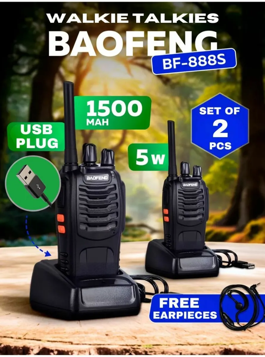Baofeng Long Range Walkie Talkie Radios Handheld - Image 1