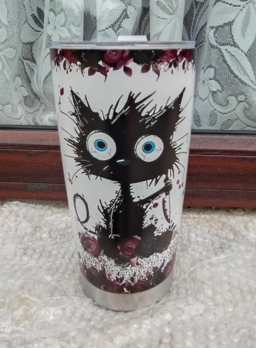 SCARY CAT, DRINKS FLASK (BRAND NEW). - Image 1