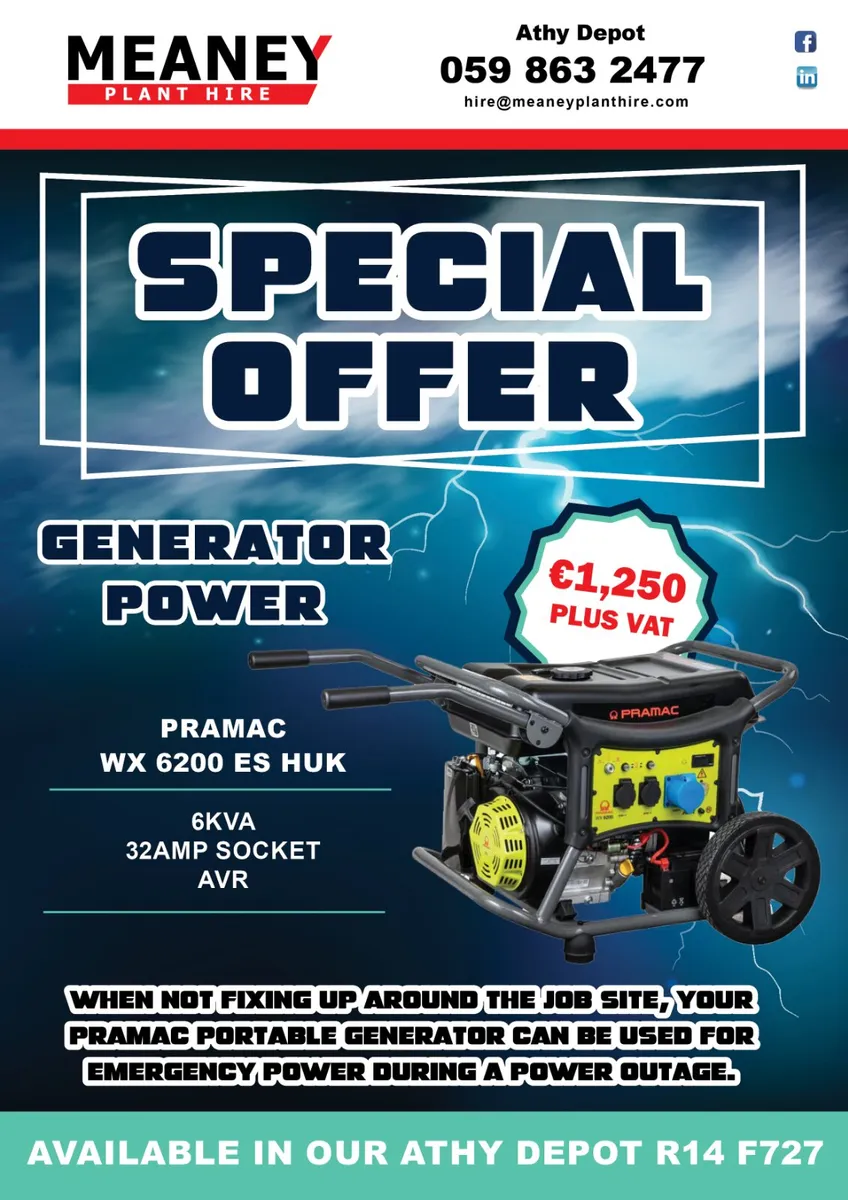 6kva Pramac GENERATOR