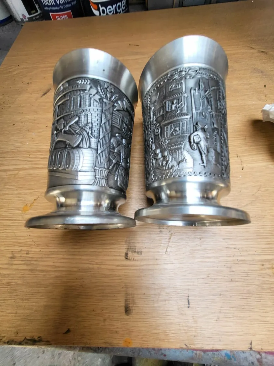 german pewter jugs - Image 1