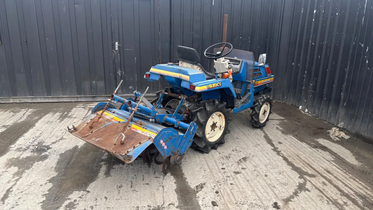 Iseki TU120 4WD Compact Tractor with rotovator - Image 4