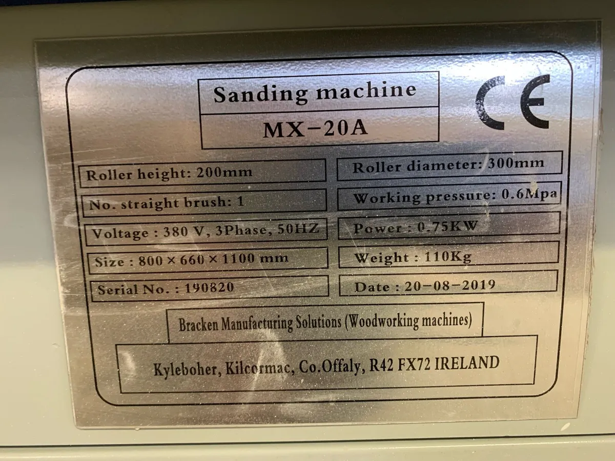 Brush sanding machine - brush sander - Image 4
