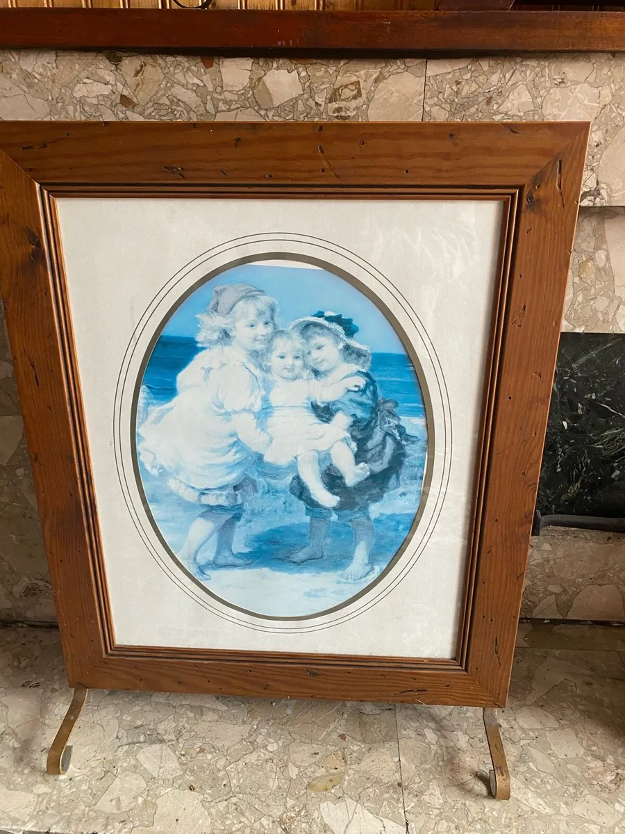 Vintage fire screen - Image 1
