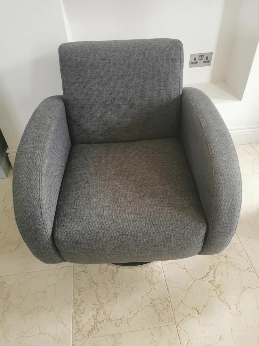 Grey Swivel Chair - Image 2