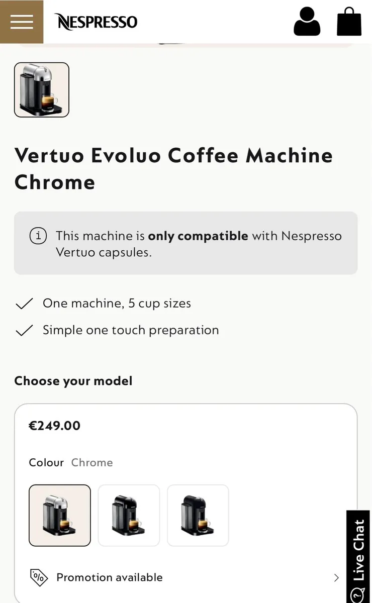 Vertuo Evoluo coffee machine - Image 2