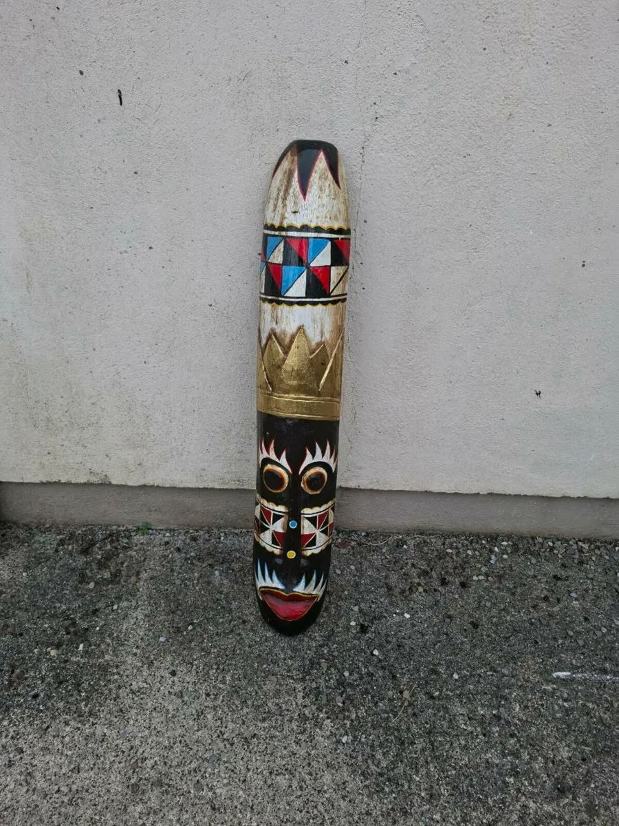 Tall 1m african mask