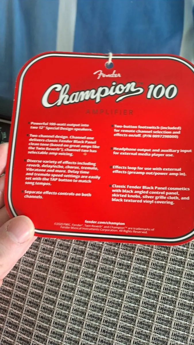 Fender champion 100 amp - Image 3