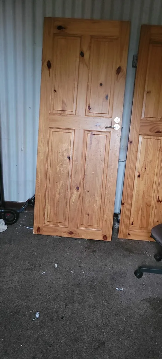Two pine doors