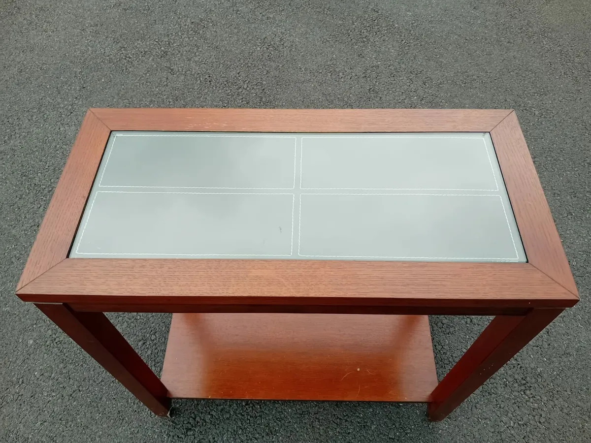 Glass top console table - Image 3