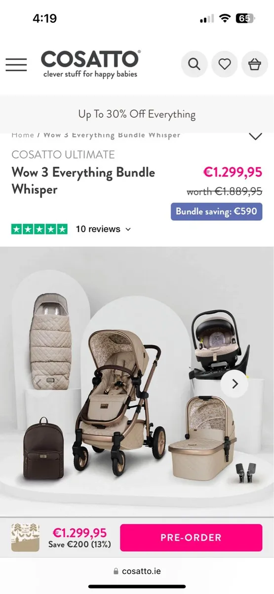 Cosatto wow 3 everything bundle