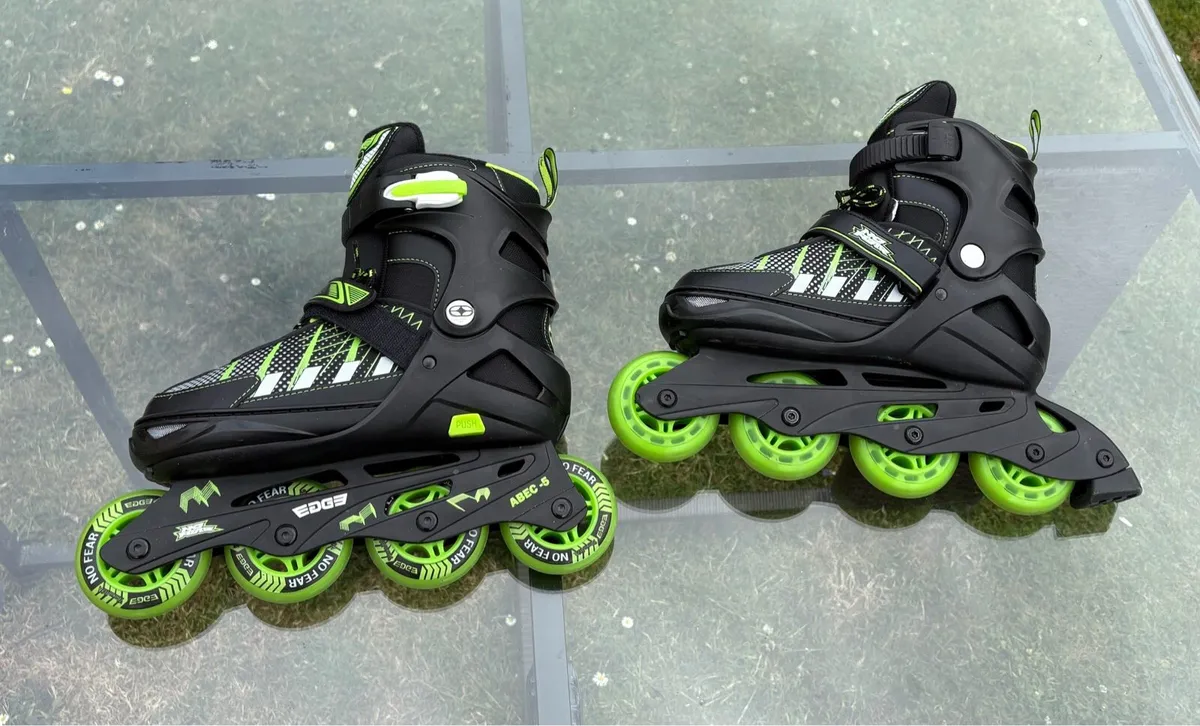 Skates size 4-6.5 dog harness size small-medium - Image 1