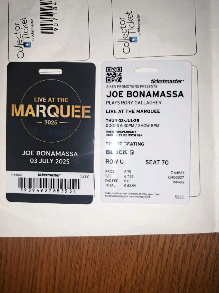 Concert tickets