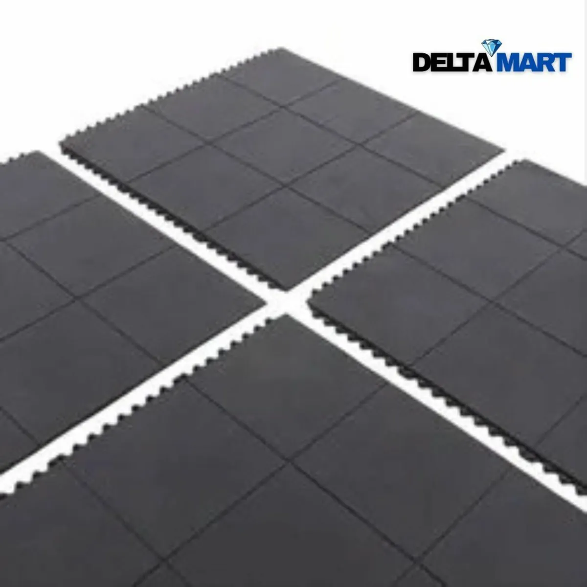 3x3ft Plain Rubber Interlocking Mat - Image 1