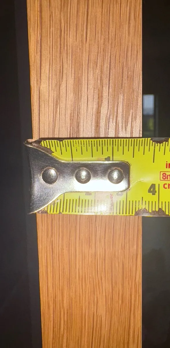 Internal Oak Wood Door with trim and lock - Image 2