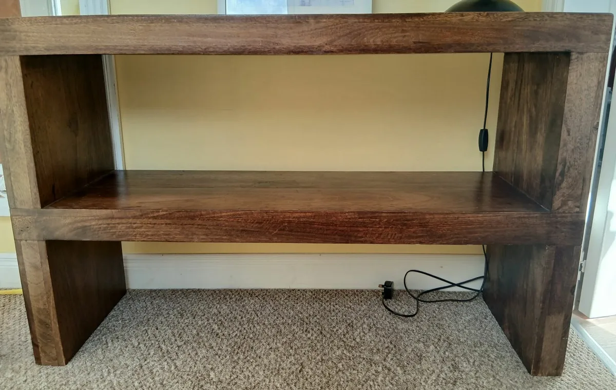 Large solid wood Console Table with storage - Image 1