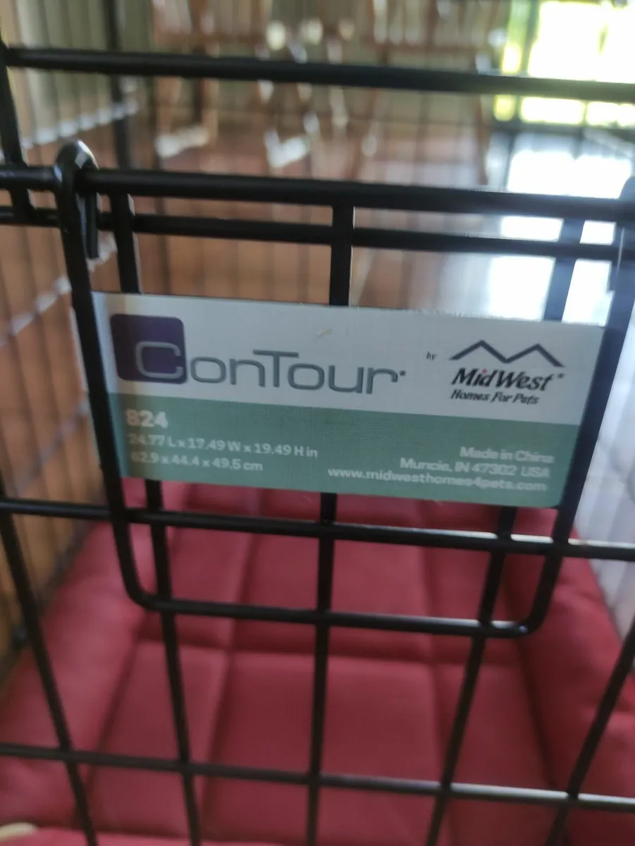 Dog Crate with insert Cushion - Image 2