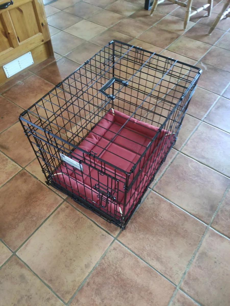 Dog Crate with insert Cushion - Image 4