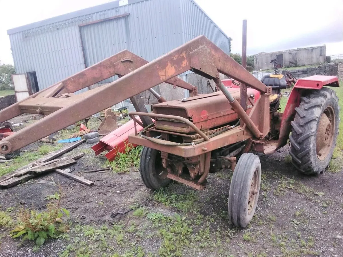 Massey ferguson loader,fingerbar mower,pumped whee - Image 1