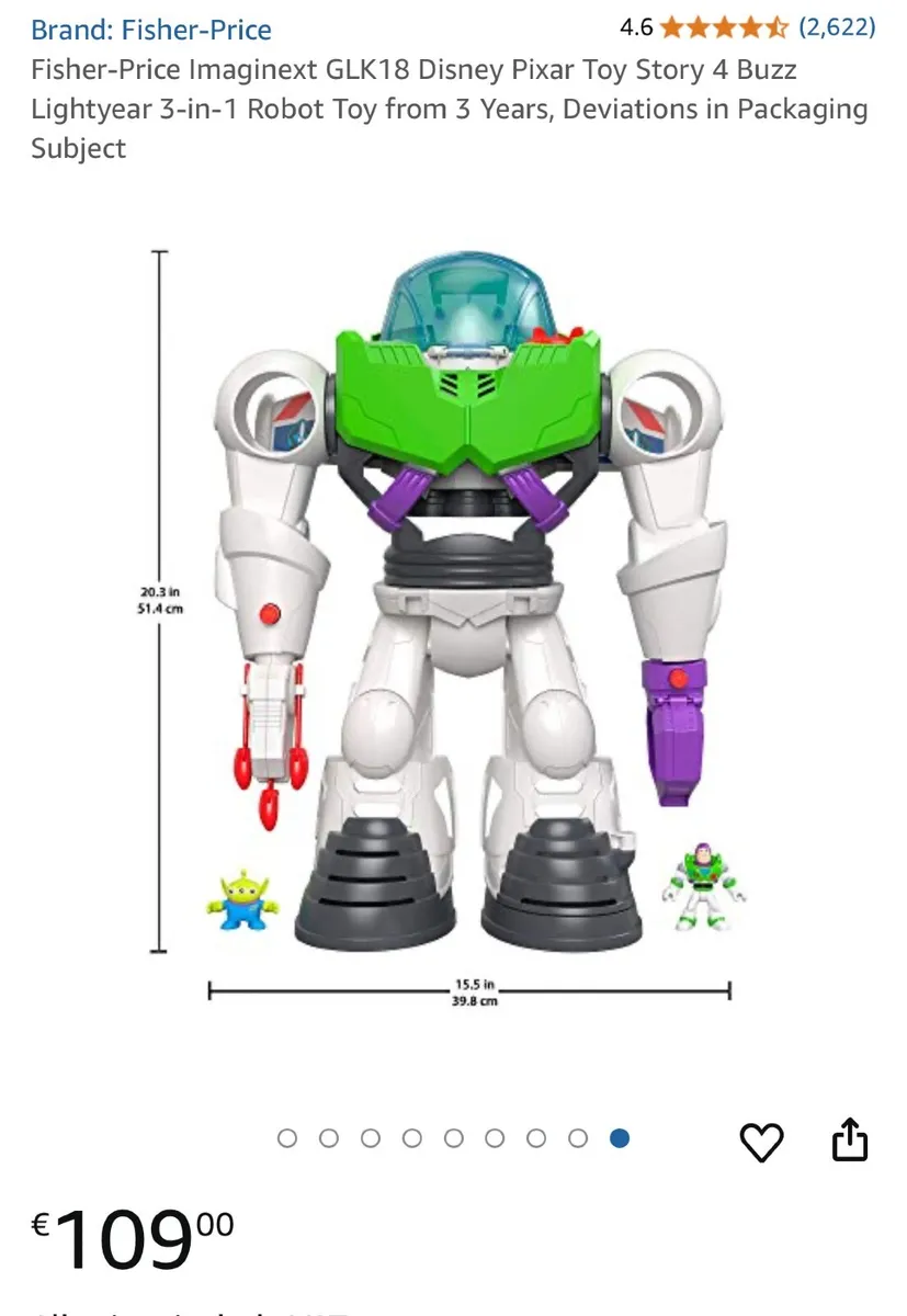Toy Story buzz robot toy - Image 2