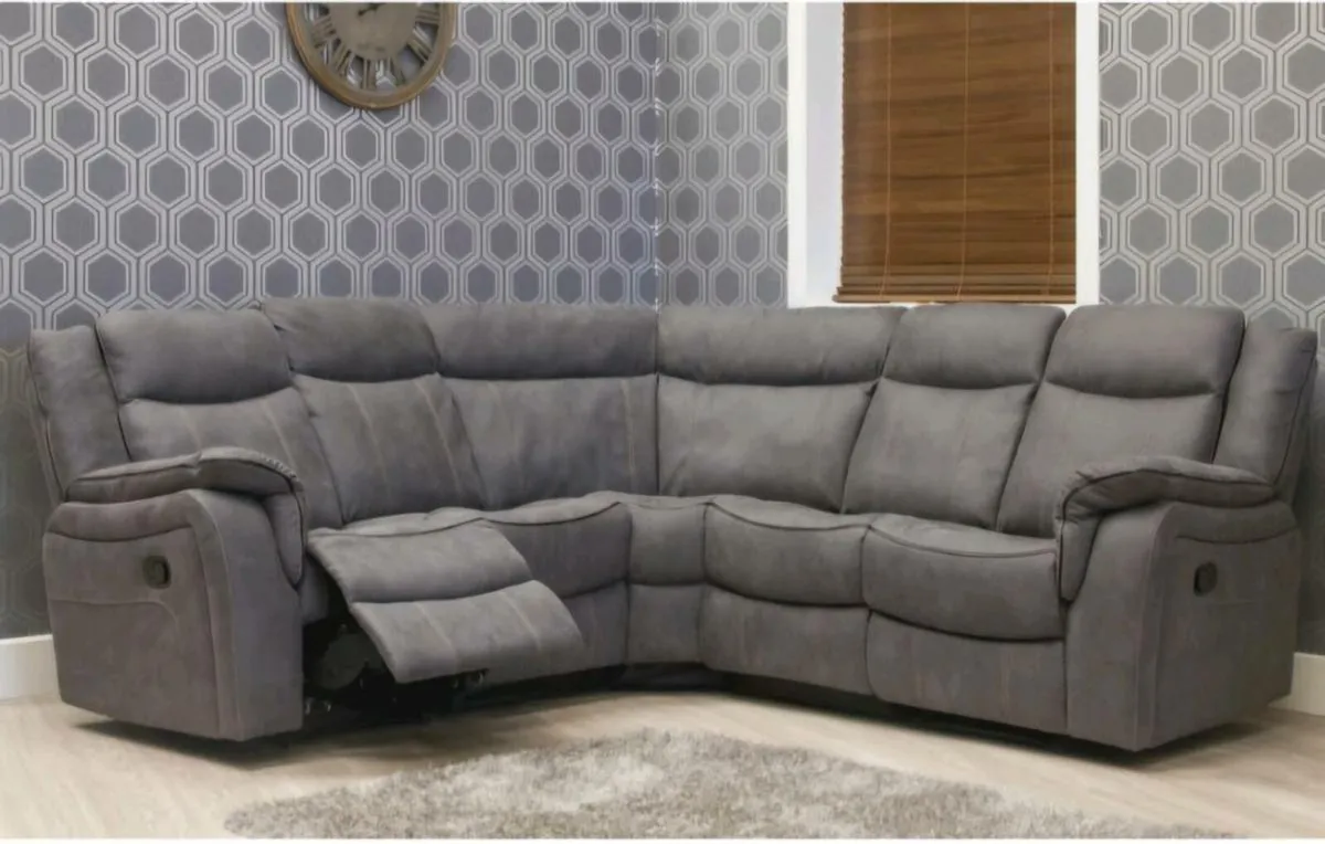 Ex Display Grey Corner Sofa