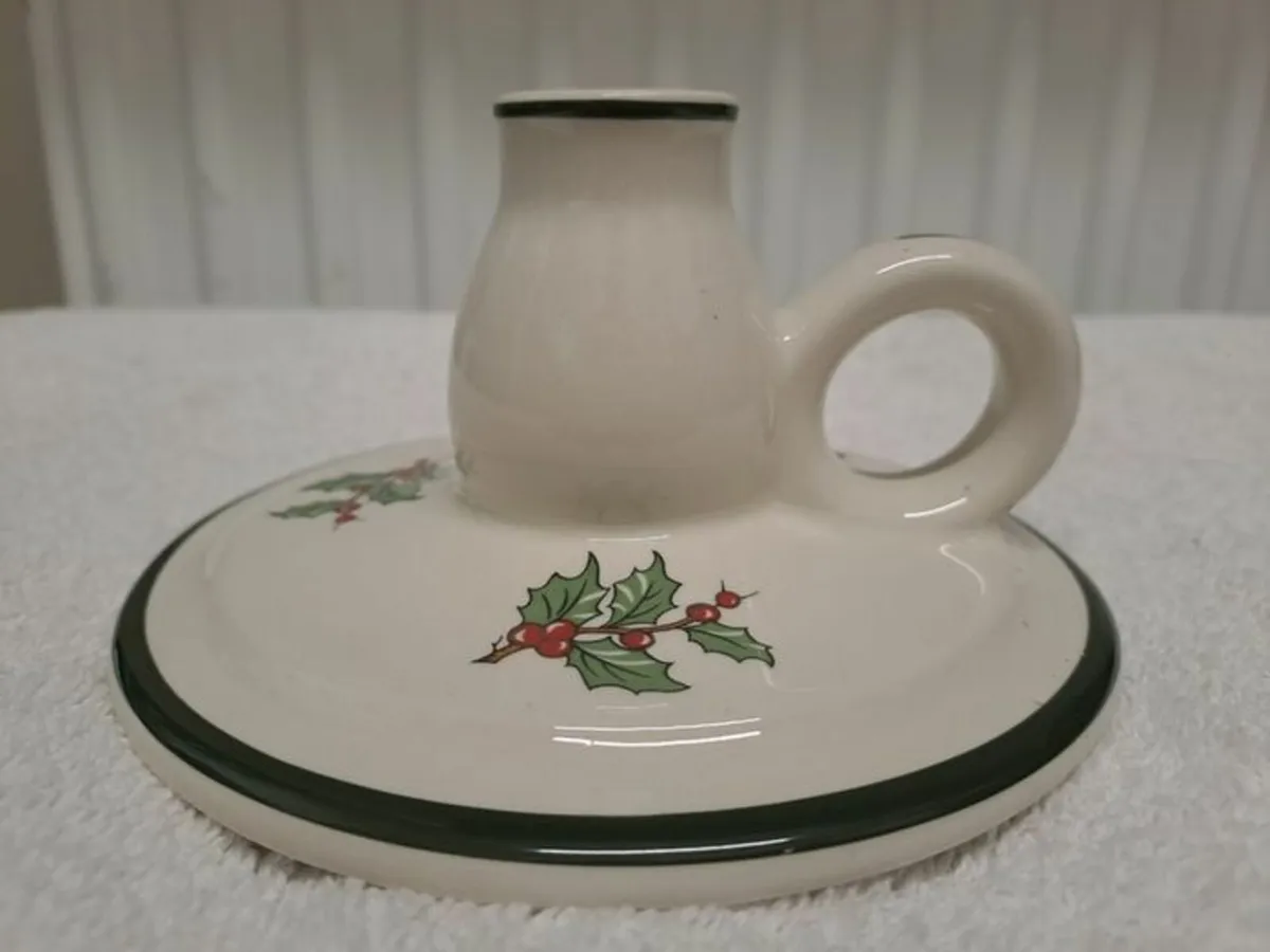 Vintage Cuthbertson candle holder Christmas - Image 2