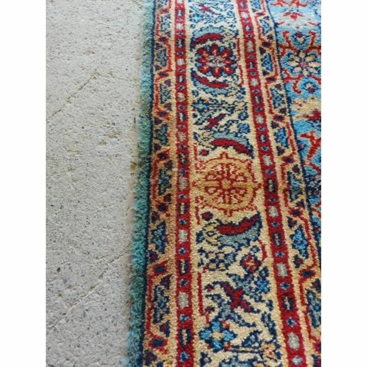 Reclaimed Blue Hotel Rug – 223.5cm x 121.5cm – KAS - Image 3