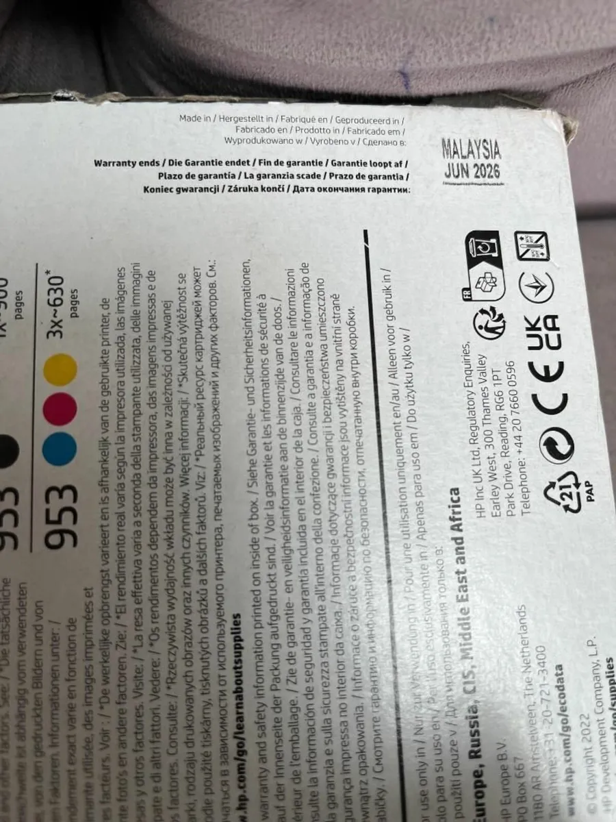 HP 953 Original Black Cyan Magenta Yellow Standard - Image 2