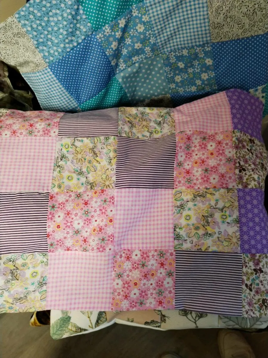 Hand made patch work cushion covers - Image 1