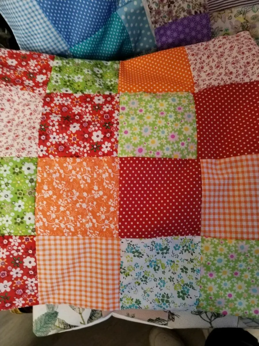 Hand made patch work cushion covers - Image 2
