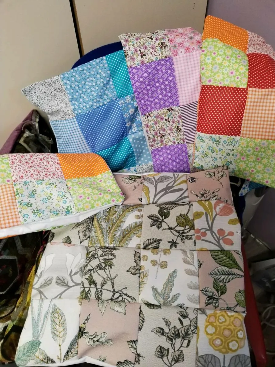 Hand made patch work cushion covers - Image 4