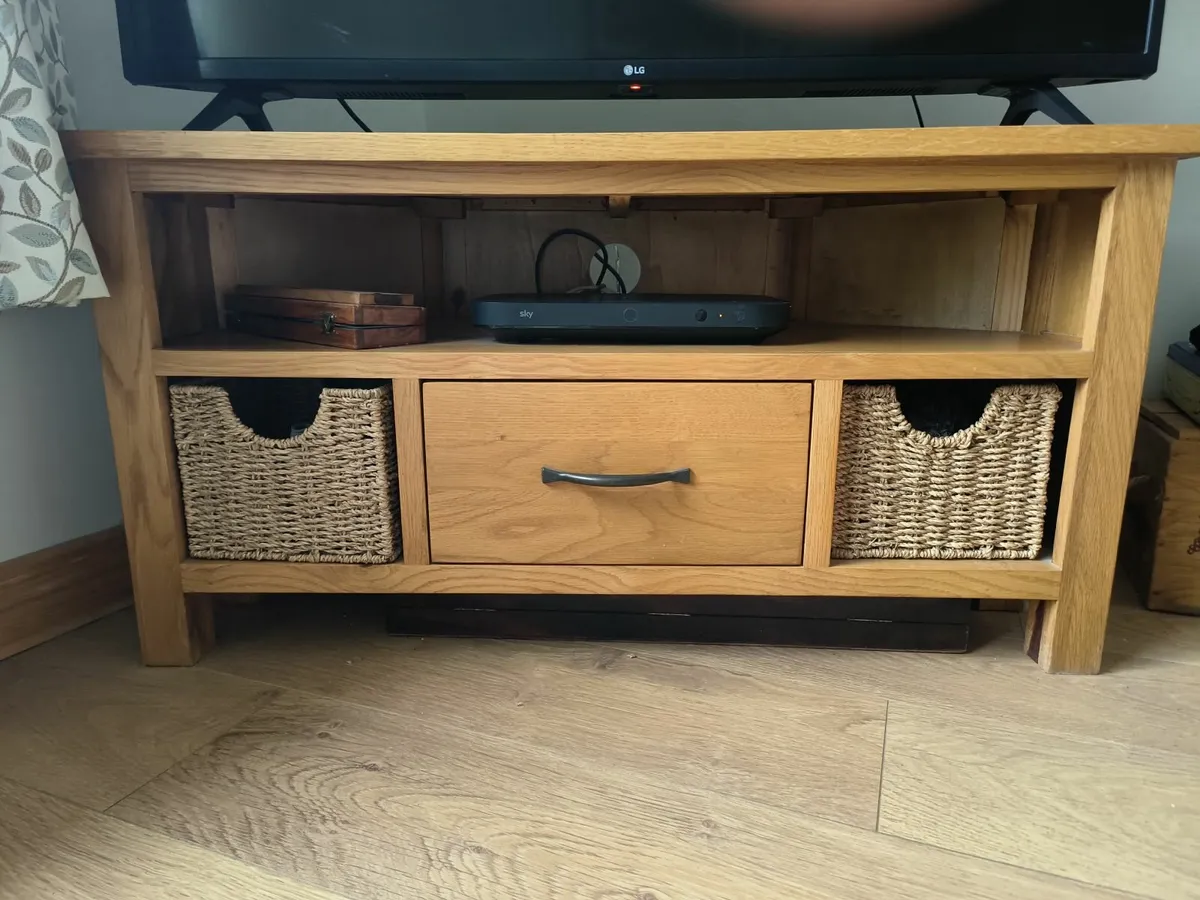 Oak Wood Tv stand - Image 2
