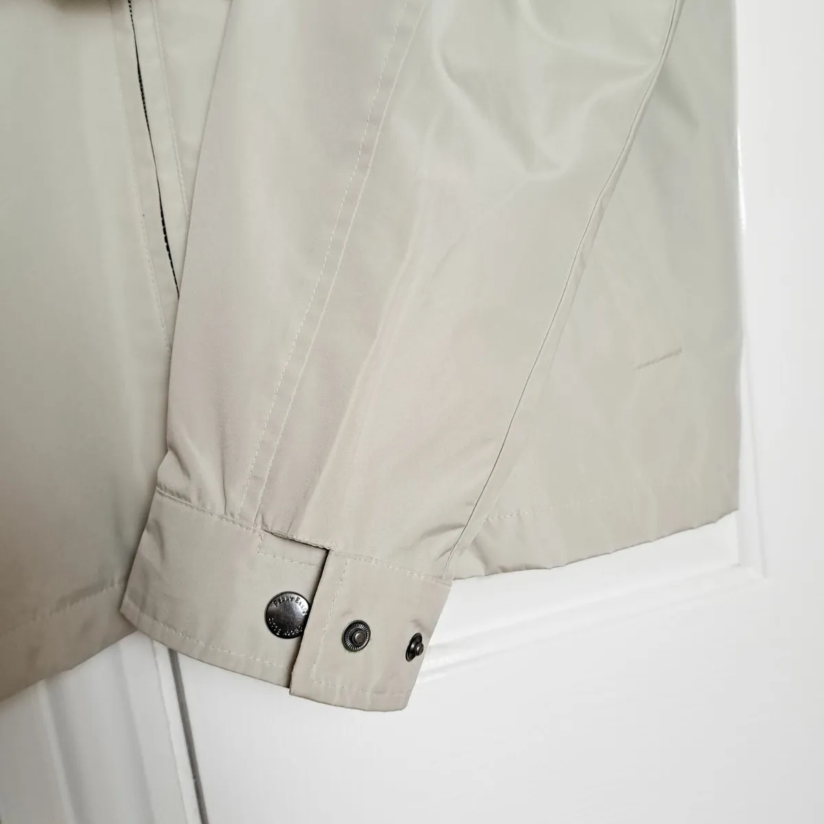 Perry Ellis Beige Tan Off White Jacket Size M - Image 3