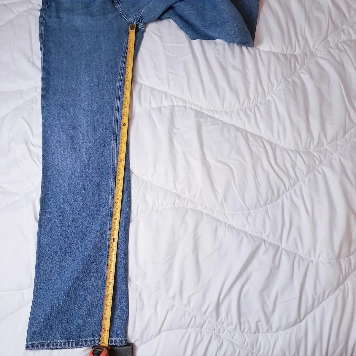 Zara Blue High Waist Straight Leg Baggy Jeans 38EU - Image 3