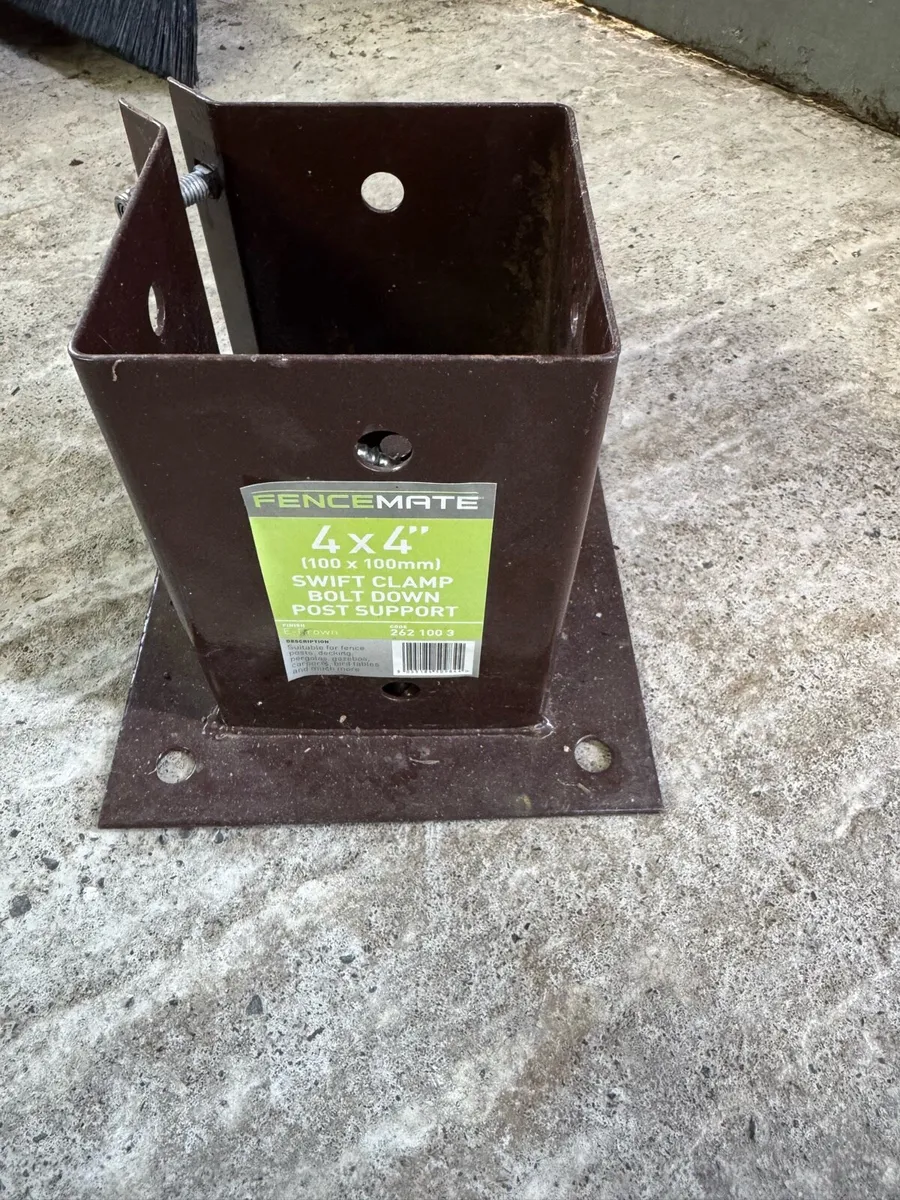 Bolt down post anchors, post supports