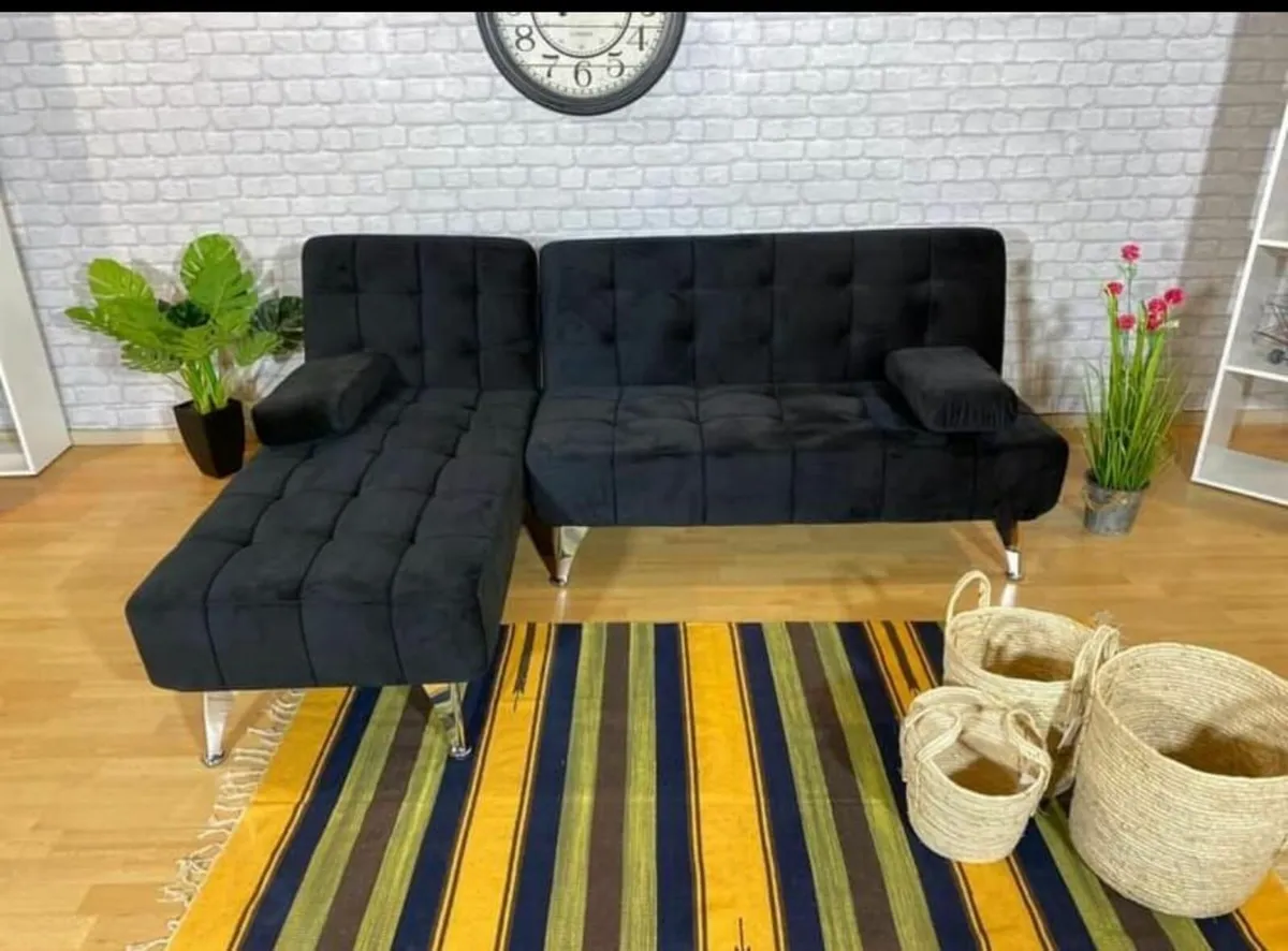 ✅ Nordic Comfort – Chaise Sofa Turns into Bed - Image 1