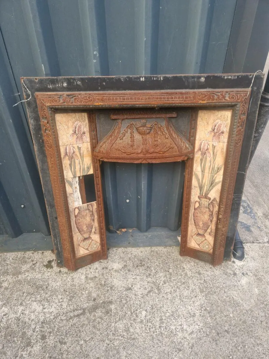 Fire surround inside.