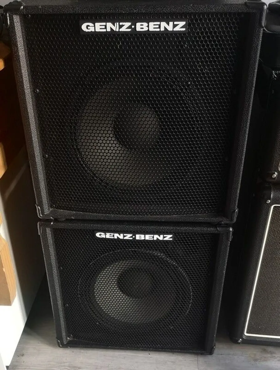 Two Genz Benz STL-6.0-12T 1x12" 375-Watt 8 Ohm Bass Cabinet - Image 1
