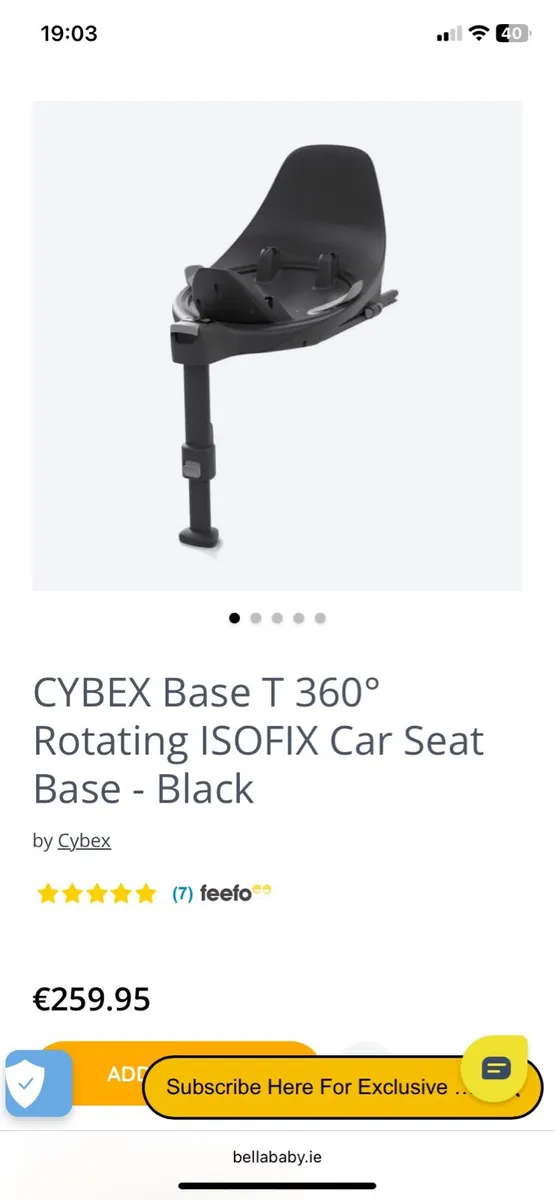 Cybex Base - Isofix 360’ rotate - Image 1