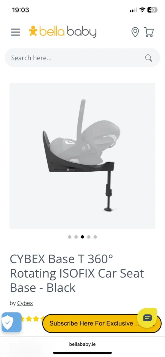 Cybex Base - Isofix 360’ rotate - Image 3