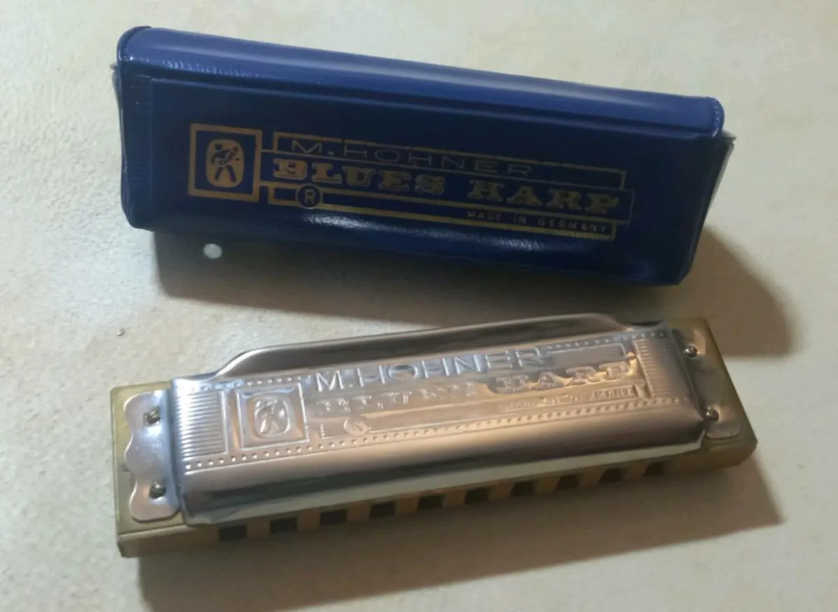 Vintage 1980's Hohner Blues Harp Harmonica - Image 2