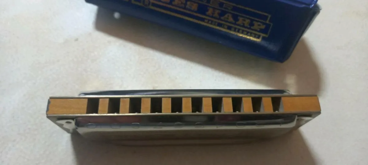 Vintage 1980's Hohner Blues Harp Harmonica - Image 3