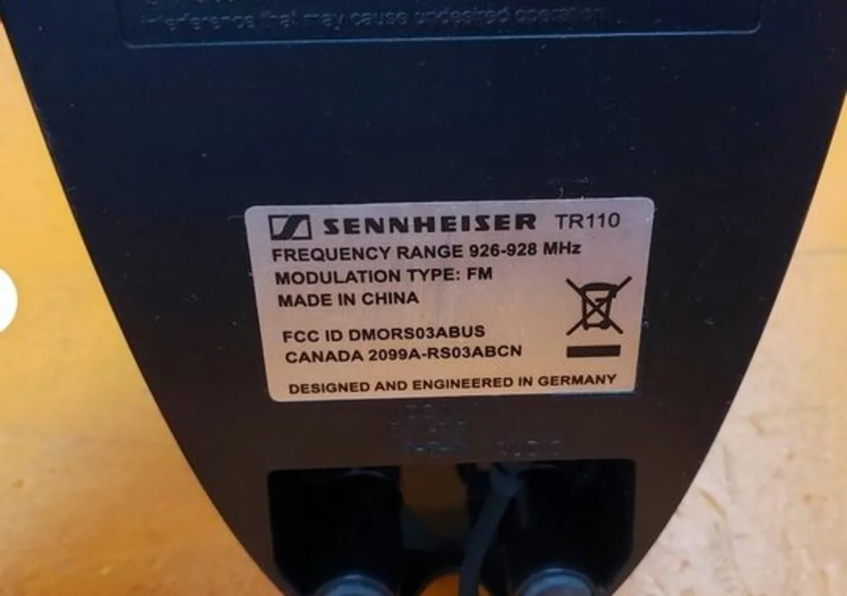 sennheiser wireless headphone transmitter charger - Image 2