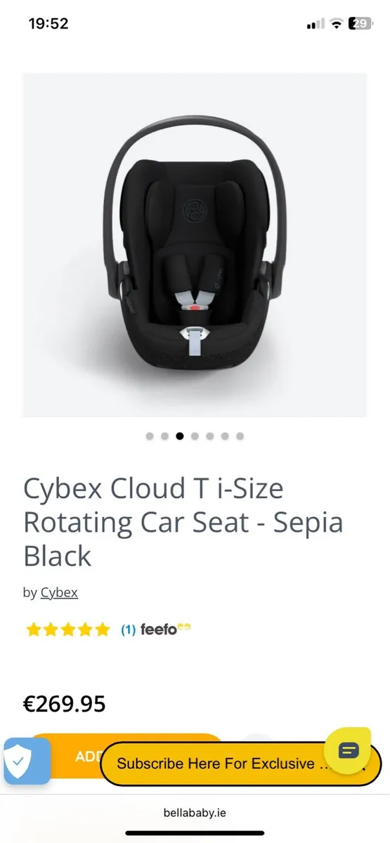 Cybex Cloud T i-Size Rotating Baby Car Seat - Image 2
