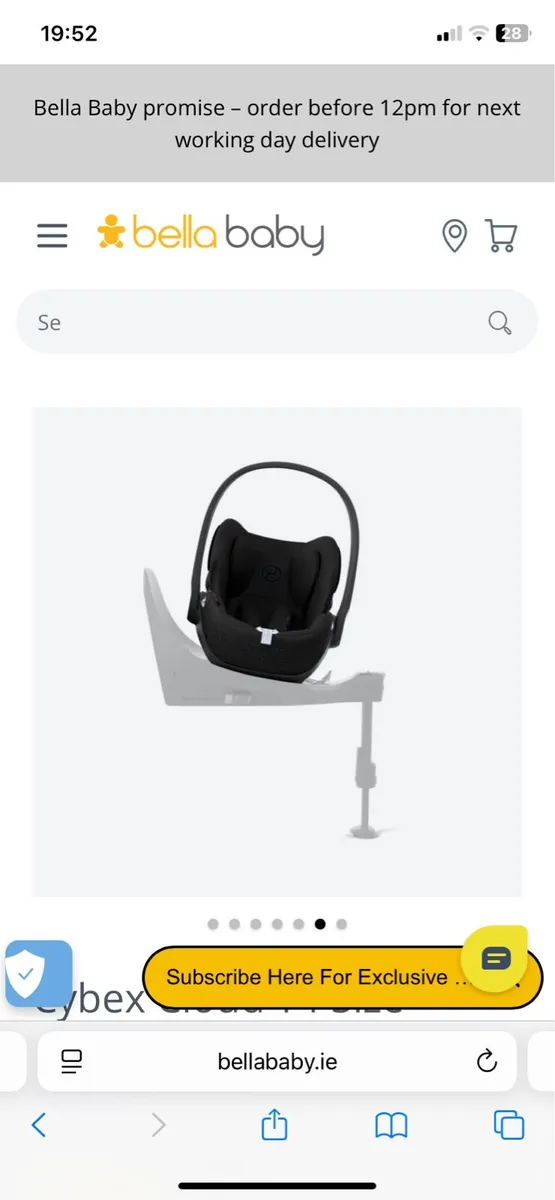 Cybex Cloud T i-Size Rotating Baby Car Seat - Image 3