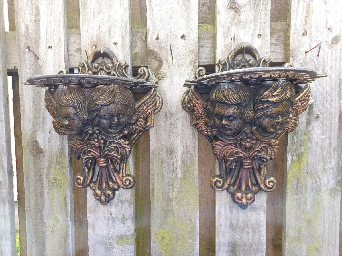 Vintage Cast-iron Shelves - Image 1