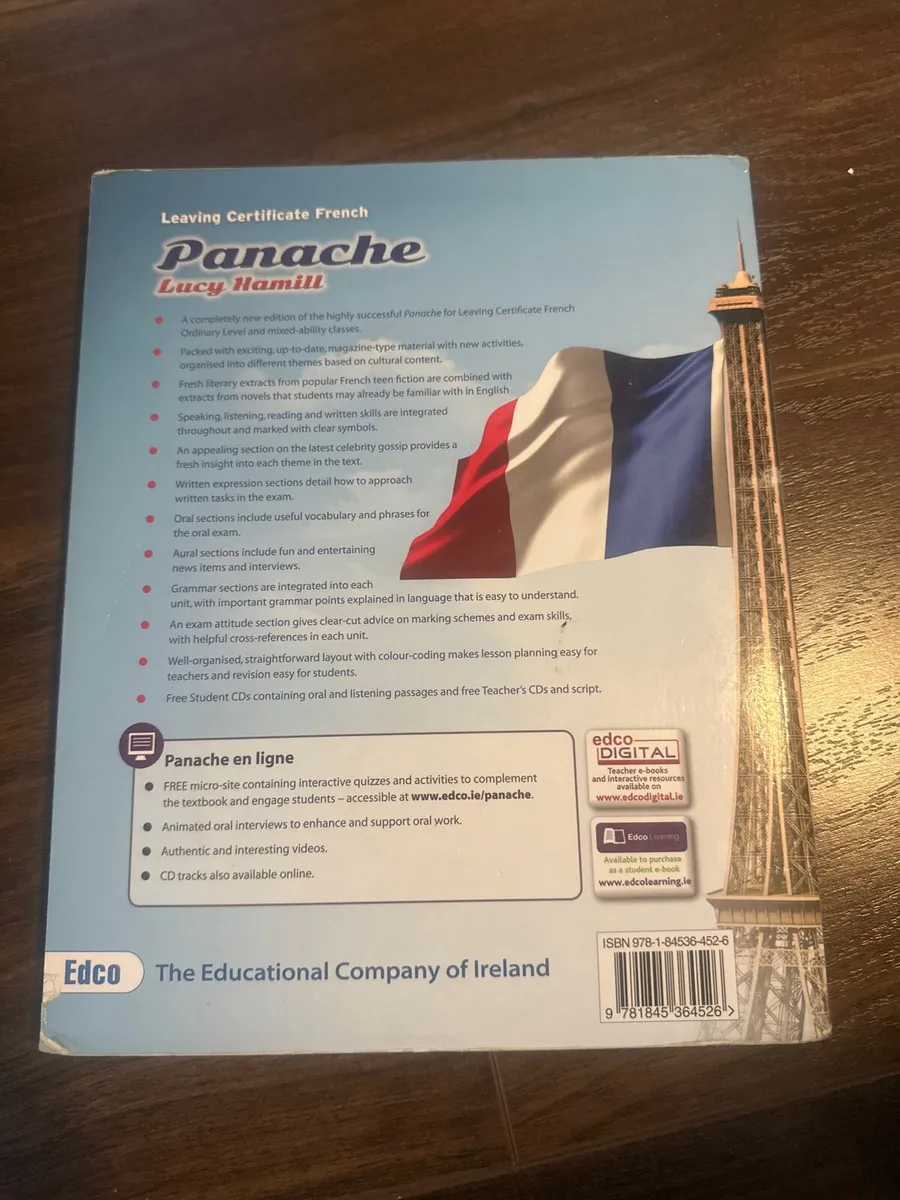 Panache leaving cert French schoolbook HAMILL - Image 3