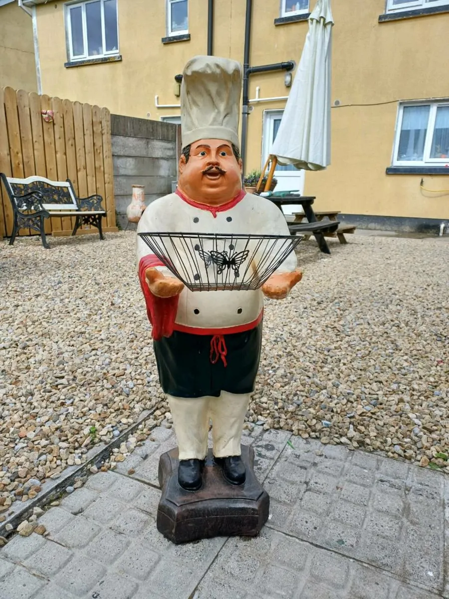 Large Vintage Collectible Chef Figure - Image 1